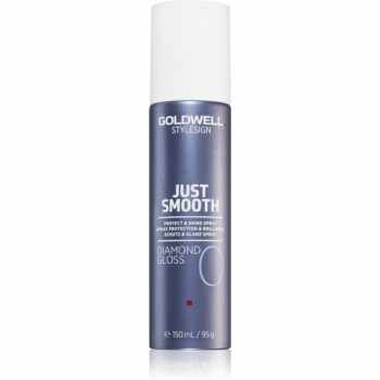 Goldwell StyleSign Just Smooth Diamond Gloss spray protector pentru un par stralucitor si catifelat