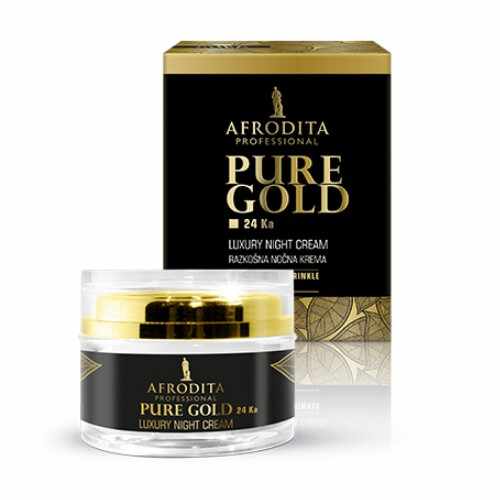 Cosmetica Afrodita - Crema de noapte LUXURY cu aur pur 50 ml 