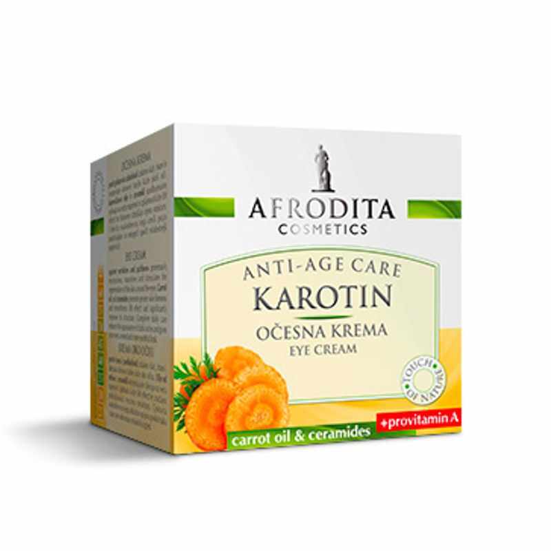 Crema Contur Ochi - Cosmetica Afrodita Karotin Eye Cream, 15 ml