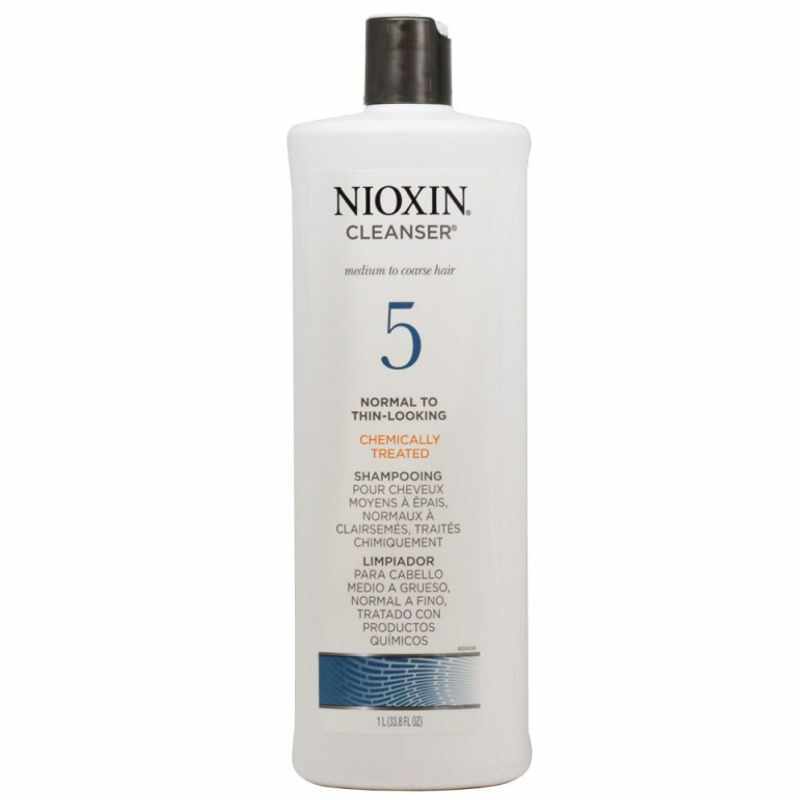 Sampon Par Normal spre Aspru cu Aspect Subtiat - Nioxin System 5 Cleanser Shampoo 1000 ml