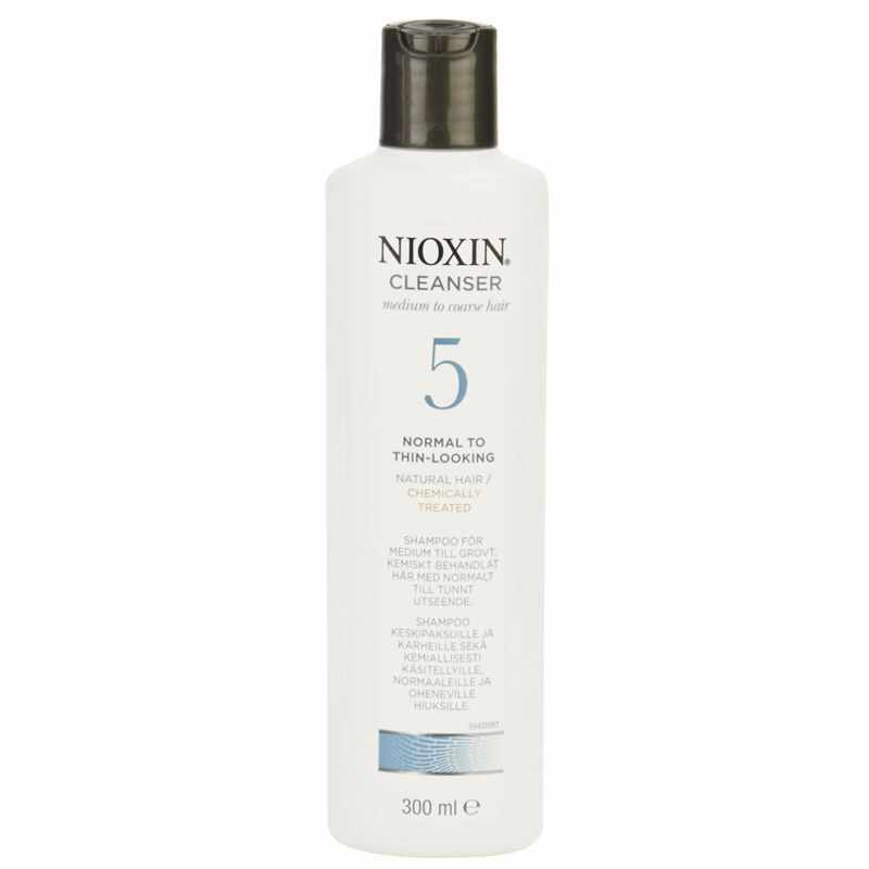 Sampon Par Normal spre Aspru cu Aspect Subtiat - Nioxin System 5 Cleanser Shampoo 300 ml