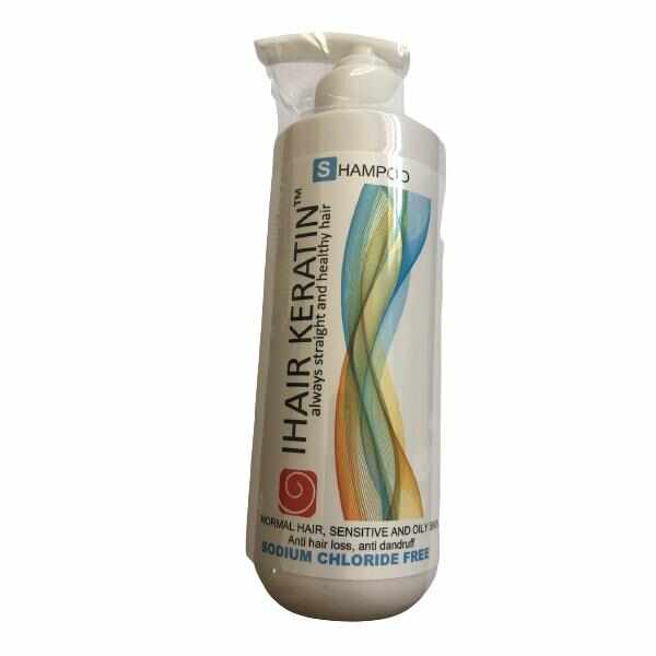 Sampon pentru Par Normal si Subtire, Scalp Gras si Sensibil - iHair Keratin New Shampoo, 250 ml
