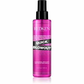 Redken Quick Blowout spray cu protecție termică, pentru aranjarea cu placa și cu ondulatorul pentru o uscare rapida