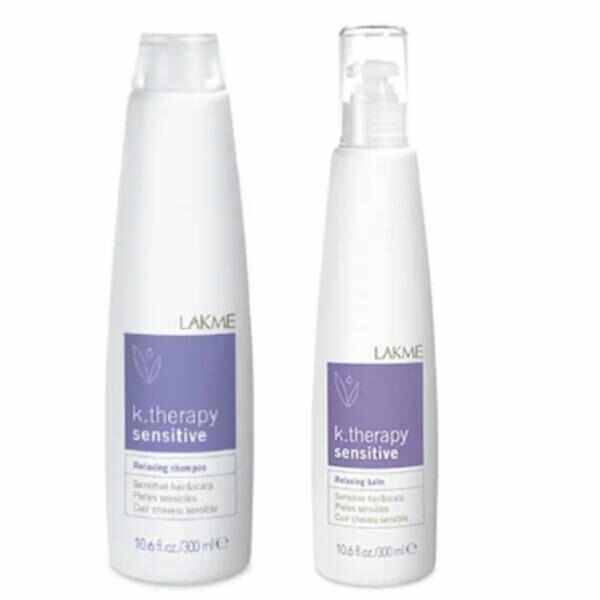 Set Cadou pentru scalp si par sensibil, Lakme, K.Therapy Sensitive Sampon 300ml + Balsam 300ml