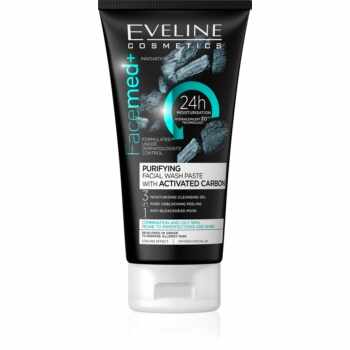 Eveline Cosmetics FaceMed+ gel de curatare 3 in 1 pentru ten gras și mixt