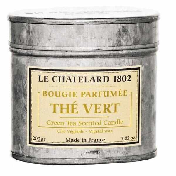 Lumanare Parfumata 200g Ceai Verde The Vert Le Chatelard 1802 Cutie Galva 2 Fitile