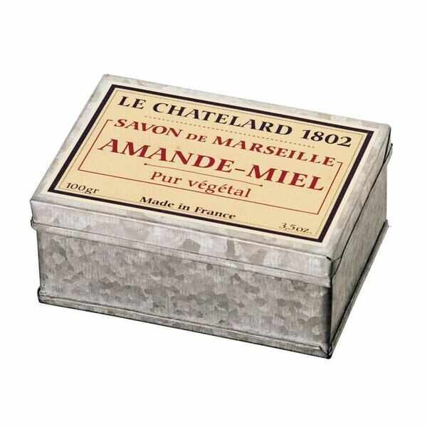 Sapun Natural de Marsilia 100g Migdale Miere Cutie Galva Le Chatelard 1802