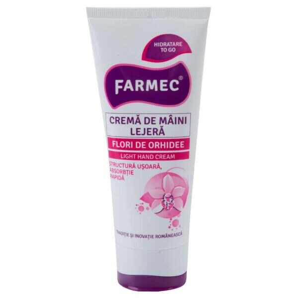 Crema de Maini Lejera cu Extract de Orhidee - Farmec Light Hand Cream, 100ml