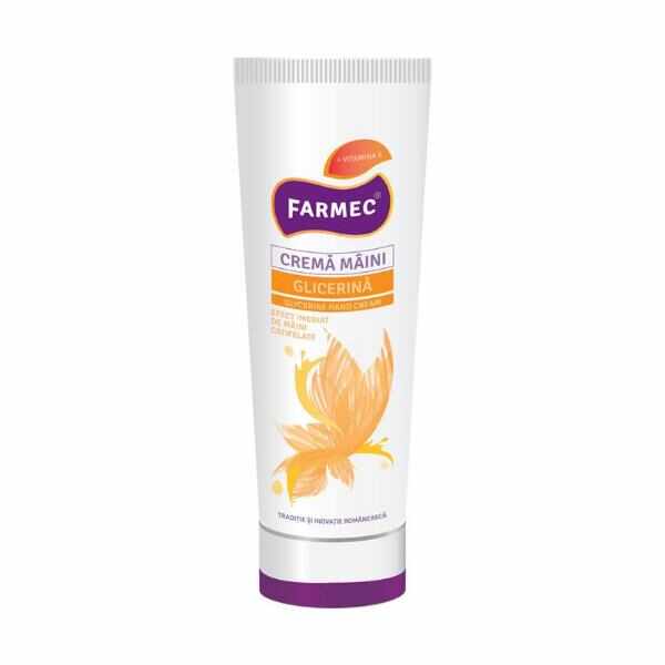 Crema Maini Glicerina - Farmec Glycerine Hand Cream, 150ml
