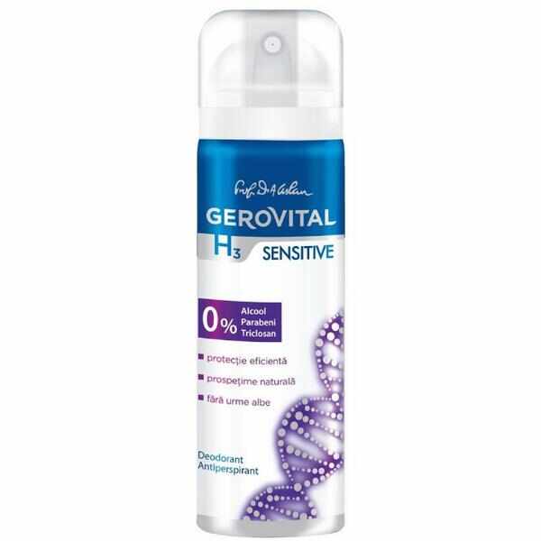 Deodorant Antiperspirant Gerovital H3 Evolution - Sensitive, 150ml
