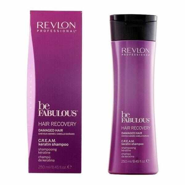 Sampon cu Keratina pentru Par Deteriorat - Revlon Professional Be Fabulous Hair Recovery C.R.E.A.M. Keratin Shampoo, 250ml