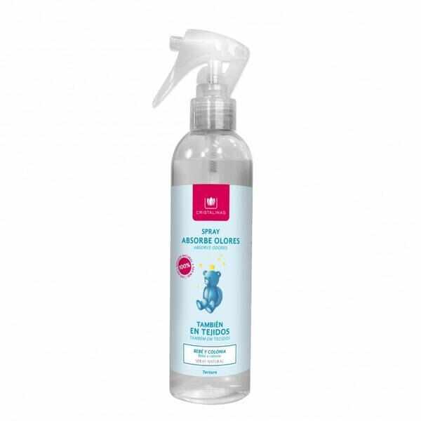 Spray Absoarbe mirosurile Cristalinas - Bebe si colonie 280 ml