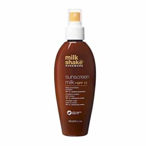 Lotiune pentru corp Milk Shake Sun & More Sunscreen Milk SPF 15, 140ml