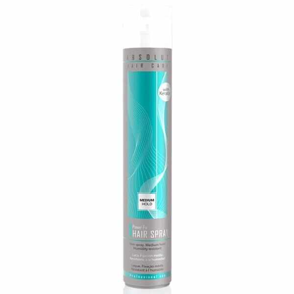 Spray Fixativ cu Fixare Medie - Absolut Hair Care Power Fix Hair Spray Medium Hold, 500ml