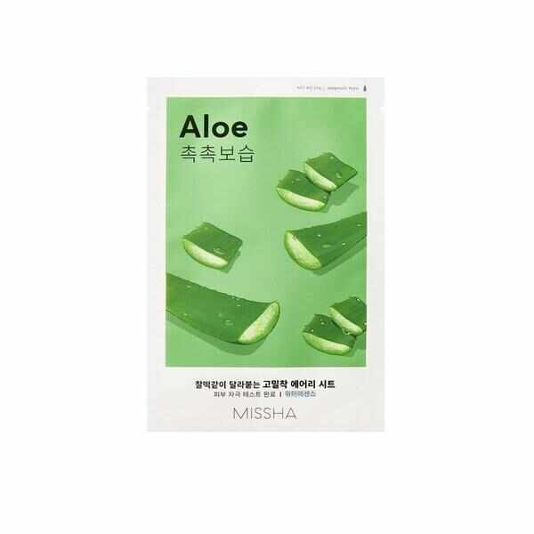 Masca cu extract de aloe – vitalitate Airy Fit Sheet Mask (Aloe), Missha, 19g