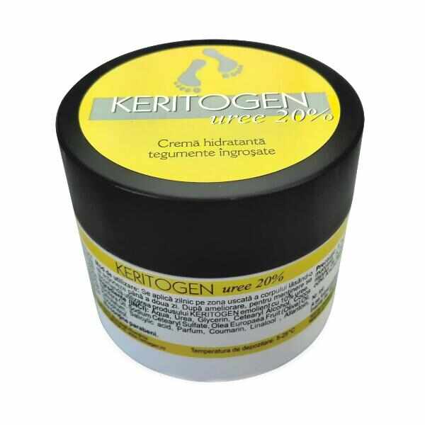 Crema Hidratanta pentru Tegumente Ingrosate Keritogen Uree 20% Herbagen, 50g