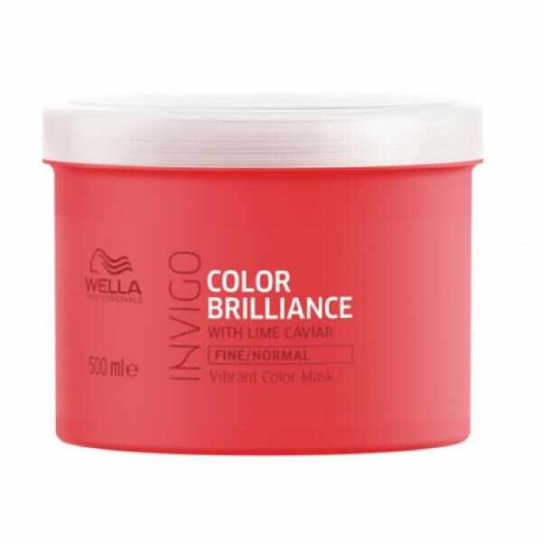 Masca pentru Par Vopsit, Fin sau Normal - Wella Professionals Invigo Color Brilliance Vibrant Color Mask Fine/Normal Hair, 500ml
