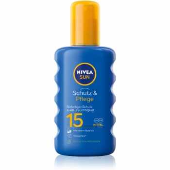 Nivea Sun Protect & Moisture spray pentru bronzat SPF 15
