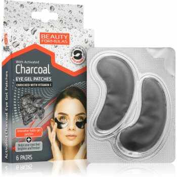 Beauty Formulas Charcoal masca hidrogel pentru ochi cu cărbune activ
