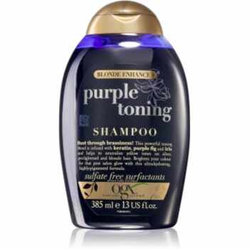 OGX Blonde Enhance+ Purple Toning sampon violet neutralizeaza tonurile de galben
