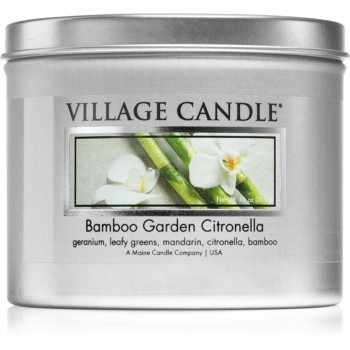 Village Candle Bamboo Garden Citronella lumânare parfumată în placă