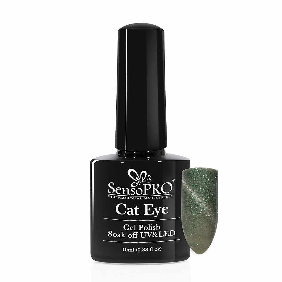 Oja Semipermanenta Cat Eye SensoPRO 10ml - #033 Fairy Green