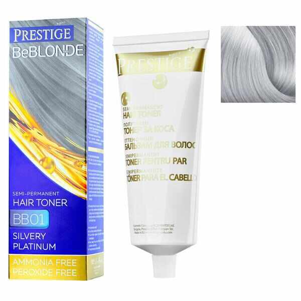 Vopsea de Par Semi-Permanenta Rosa Impex Prestige VIP's BeBlonde Hair Toner, nuanta BB07 Cool Vanilla, 100ml