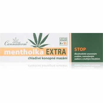 Cannaderm Mentholka EXTRA cooling lubrication gel revigorant cu mentol si canepa