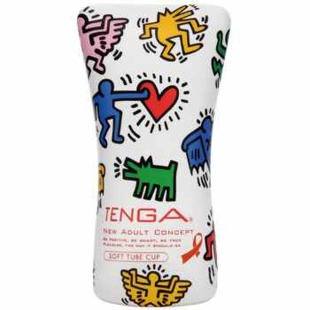 Tenga Keith Haring Soft Case Cup masturbator de unică folosință