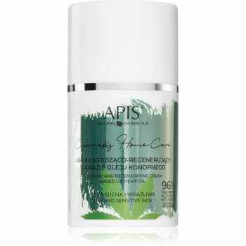 Apis Natural Cosmetics Cannabis Home Care crema hidratanta usoara pentru piele uscata spre sensibila