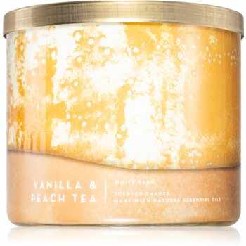Bath & Body Works Vanilla & Peach Tea lumânare parfumată