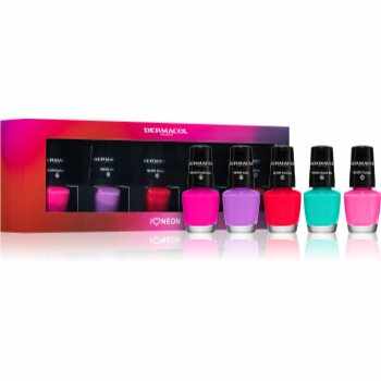 Dermacol Neon Culoare neon pentru unghii artificiale (set cadou)