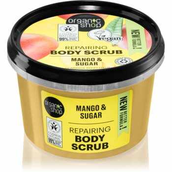 Organic Shop Mango & Sugar exfoliant corporal pentru piele mătăsoasă și netedă