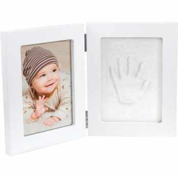 Happy Hands Double Frame Small set de mulaj pentru amprentele bebelușului