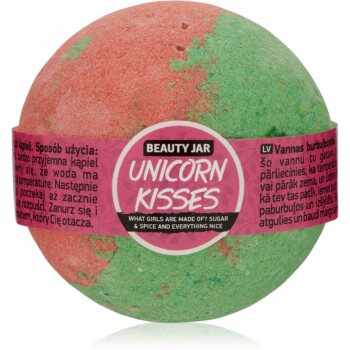 Beauty Jar Unicorn Kisses What Girls Are Made Of? Sugar & Spice And Everything Nice bombă de baie cu aroma de capsuni