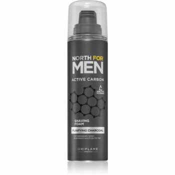 Oriflame North for Men Active Carbon spumă pentru bărbierit