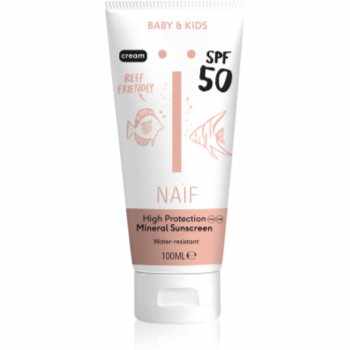 Naif Baby & Kids Sun Cream SPF 50 crema pentru protectie solara pentru bebeluși și copii mici