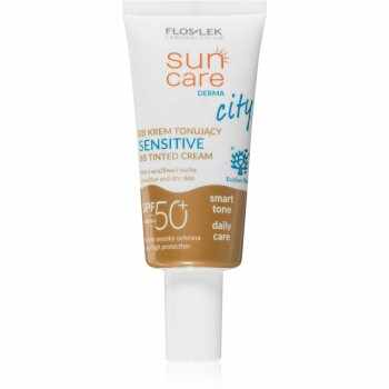 FlosLek Laboratorium Sun Care Derma City BB crema BB cu protectie ridicata si filtru UV pentru piele sensibilă