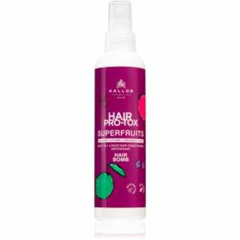 Kallos Hair Pro-Tox Superfruits conditioner Spray Leave-in cu efect antioxidant