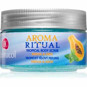 Dermacol Aroma Ritual Papaya & Mint gel de dus exfoliant