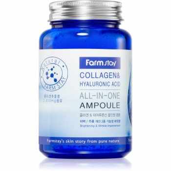 Farmstay Collagen & Hyaluronic Acid All-In-One Ampoule ser facial vitalizant