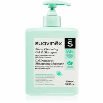 Suavinex Syndet Foaming Gel-Shampoo sampon spuma pentru nou-nascuti si copii
