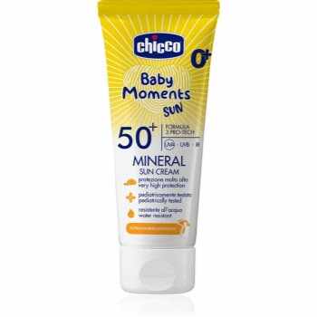 Chicco Baby Moments Sun Mineral protectie solara pentru copii SPF 50+