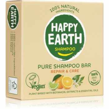 Happy Earth 100% Natural Shampoo Bar Dry & Damaged hair șampon solid pentru păr uscat și deteriorat