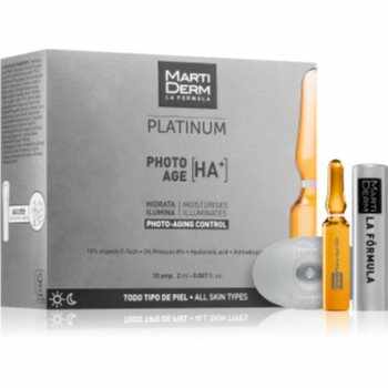MartiDerm Platinum Photo Age HA+ ser facial anti-îmbătrânire in fiole