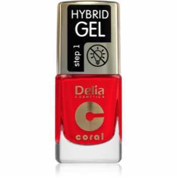 Delia Cosmetics Coral Hybrid Gel gel de unghii fara utilizarea UV sau lampa LED