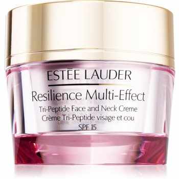 Estée Lauder Resilience Multi-Effect Tri-Peptice Face and Neck Creme SPF 15 cremă intens hrănitoare pentru piele normală și mixtă