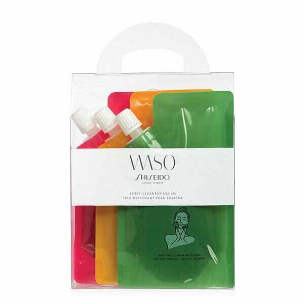 Set cadou geluri de curățare Waso Reset 3 x 70ml Shiseido 