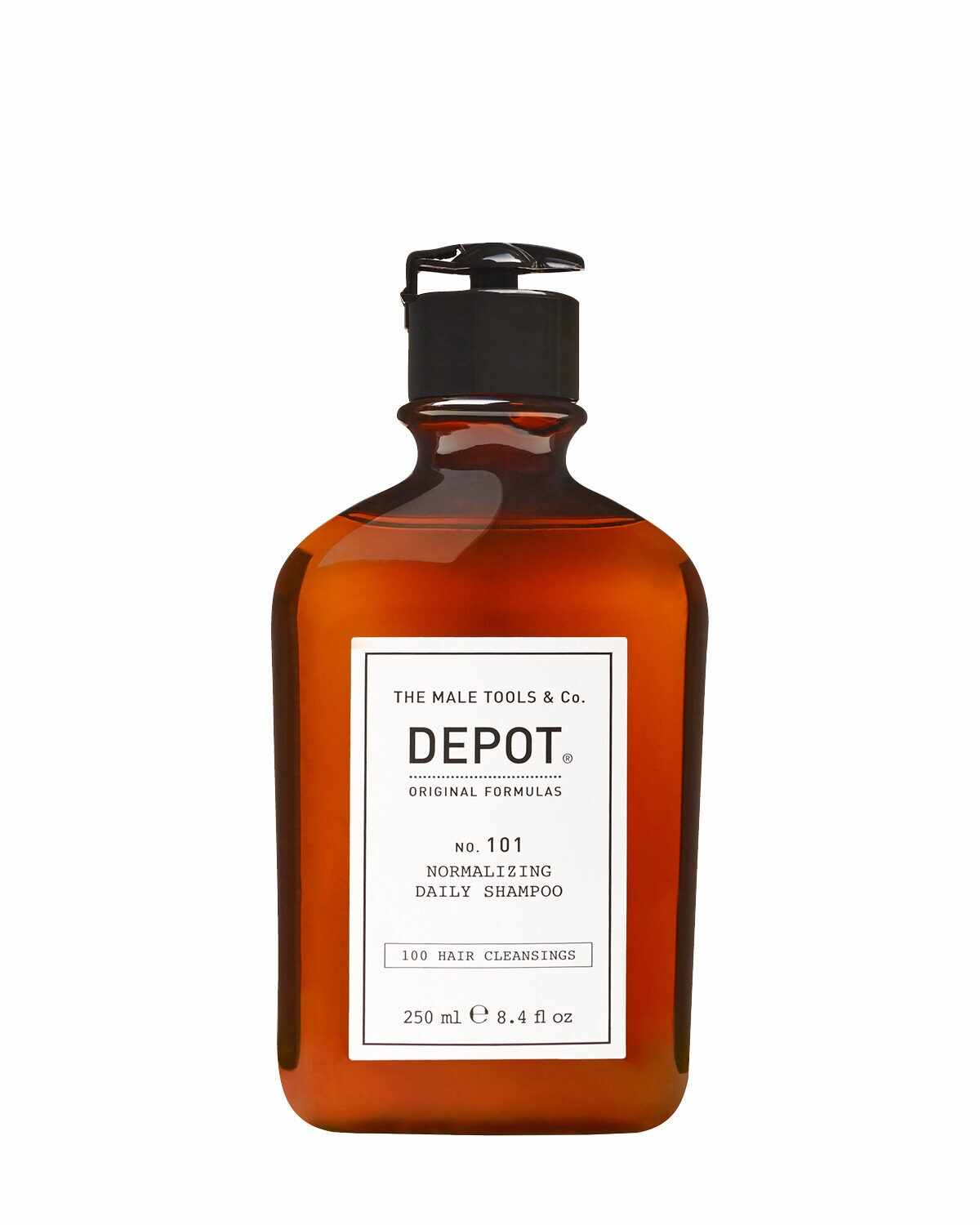 Depot, 100 Hair Cleansing No. 101, Botanical Complex, Hair Shampoo, Normalizing, 250 ml