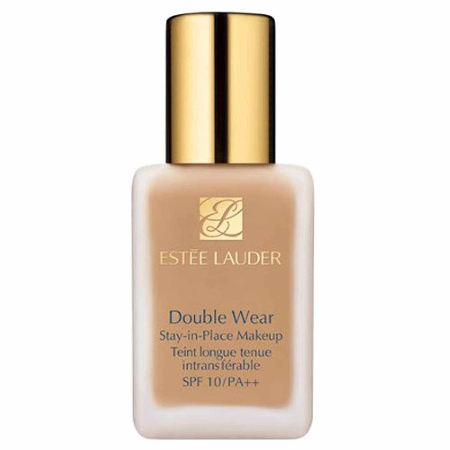 Estee Lauder, Double Wear - Stay-In-Place Makeup, Paraben-Free, Waterproof, Transfer-Resistant, Liquid Foundation, 1W2, Sand, SPF 10, 30 ml